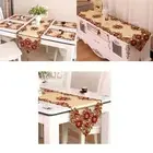 High Quality Tablecloth European Court Handmade Brown&Red Embroidered Polyester