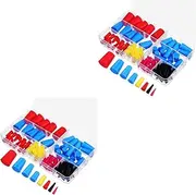 Gatuida 2sets Silicone Stoppers Set Tapered Test Tube Plugs Flask Stoppers Bottle Caps for Lab Use Heat Resistant 110pcs*2