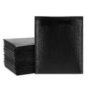 Black Metallic Glamour Mailers 6x10" #0 Poly Bubble Envelopes - Pack of 2000