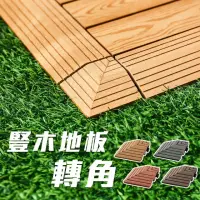 在飛比找momo購物網優惠-【WANBAO】仿木紋塑木地板用收邊轉角 卡扣式收編角(園藝