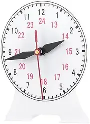 BRIGHTFUFU Teaching Clock Mold Pin Linkage Clock Model for Educational Use Practical Learning for Students Teaching Prop for Mathematics Material for Classroom and Home Decor