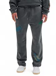 GUESS ORIGINALS x Batman Black Signal Trackpants Size: Medium, Polyester