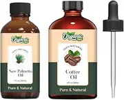 Organic Zing Oil Bundle : Saw Palmetto (Serenoa repens) (30ml) & Coffee (Coffea) (118ml) -Oil