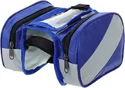 GANAZONO Bicycle Frame Bag Tube Bag with Touch Screen Phone Holder for Mountain and Road Bikes Ample Storage Space and Stylish Design for Cycling Accessories
