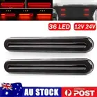 2X Halo Neon LED Tail Light Stop UTE Flowing Turn Signal Trailer Truck Tray Back