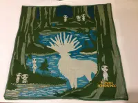 在飛比找Yahoo!奇摩拍賣優惠-【一起雜貨】日本製 刺繡手帕 小方巾 魔法公主 山獸神