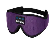 Bluetooth Eye Mask with Wireless Stereo Headphone Purple