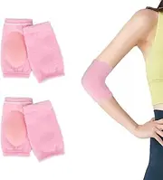 2 Pairs Elbow Moisturizing Sleeve Elbow Gel Cover Heel Socks Elbow Sleeves for SPA Moisturizing Dry Cracked Skin Care