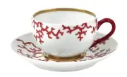 Raynaud Cristobal Coral Tea Cup & Saucer