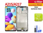 SAMSUNG GALAXY A21s SM-A217F LCD DISPLAY+TOUCH SCREEN DIGITIZER FRAME ORIGINAL