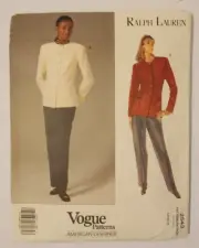 Vogue American Designer Pattern 2543 Ralph Lauren Size 14 16 18 Uncut