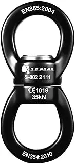 S.E.PEAK Swing Swivel, Swivel Hook 35 kN & 360° Rotational Device Safest Hanging Accessory for Swing, Aerial Dance, Swing Spinner Hanger, Rock Climbing, Hanging Hammocks, Carabiner, Web Tree Swing