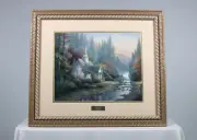 Thomas Kinkade “Library Edition” The Forest Chapel w/ Authenticity Certificate
