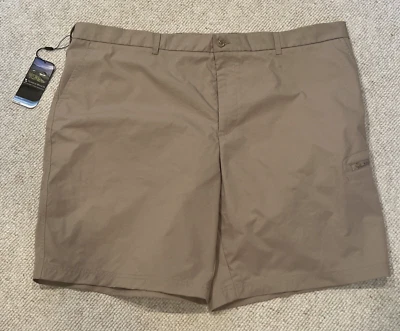Pebble Beach Shorts Size 44 Khaki Dry Luxe Performance Cargo Easy Care NEW NWT