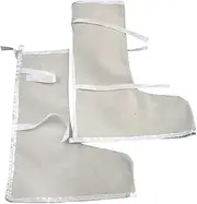koolsoo 2x Welder Work Boot Protectors Welding Shoe Covers Canvas Heat and Abrasion Resistant Multipurpose Welder Protective Foot Covers for Welding, lengthen