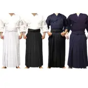 Kendo Iaido Aikido Hapkido Hakama Martial Arts Uniform Kimono Dobok Top Pants