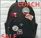 Coach Peanuts Snoopy Backpack Brown Patch C4115 Outlet Limited from Japan