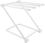 QANYEGN Dishcloth Rack, Drying Rack Foldable, Standing Hand Towel Holder, Kitchen Towel Stand for Home Kitchen Bathroom(Gray)