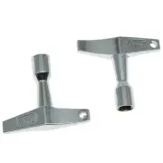 KAISH 2pcs Metal Square Socket Drum Tuning Key Chrome