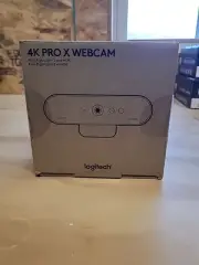 Logitech 4K Pro X Webcam High Resolution Ultra Noise-Canceling Black 960-001419
