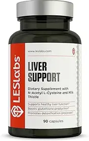Liver Support, Liver Cleanse Supplement for Healthy Liver Function, Detox & Glutathione Production with Milk Thistle, NAC & Dandelion, 90 Capsules