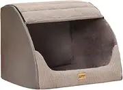 B Baosity Pet Cat Dog House Cat Tery Pet Supplies Cat Nest Puppy Cave Home Cat Dog Bed for Kitten Small and Medium Sized Dog (Grey)