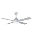 FANTECH Quinton ceiling fan 52" white with 4 Easy Fix blades & LED Light QTN52WH