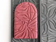 ABSTRACT FLORAL Texture Mat for Polymer clay | Flexible Texture Stamp |