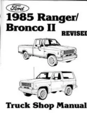 1985 Ford Ranger Bronco II Shop Service Repair Manual Engine Drivetrain Book OEM
