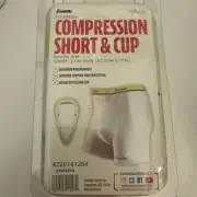 Franklin Flexpro Youth Compression Short with Cup - S/M Waist: 21 in-24in