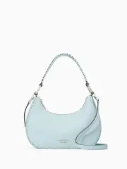 Leila Pebbled Leather Whipstitch Shoulder Bag