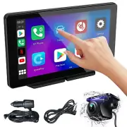 7” Wireless Carplay Screen for Car, Portable Car Stereo Touch Screen with