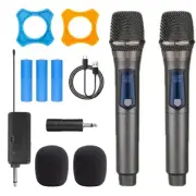 Microphone 2 Channels UHF Professional Handheld Mic Micphone for Party1297