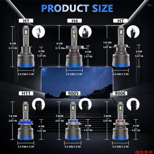 9005/HB3 LED 頭燈燈泡 IP68 防水汽車 LED 頭燈燈泡 6000K 600W 80000LM 明亮 L