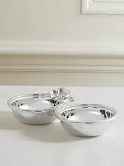 [Christofle] Christofle - Anemone-belle Époque Set Of Two Silver-plated Serving Dishes - One size One size Silver