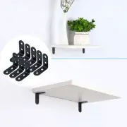 Angle Bracket Stainless Steel Floating Shelf Fastener Support, 8pcs