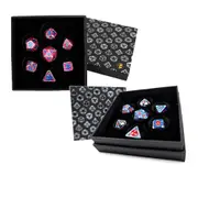 [Let's Play Games] LPG Metal RPG Leadlight Dice Set - RedBlueSilver