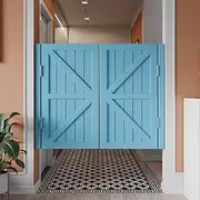 Cafe Swing Doors Modern Swinging Door Blue, Interior Saloon Doors for Home Porch Corridor, Half Waist Cafe Doors/Shower Door Interior
