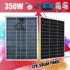 12V 350W Bifacial Fixed Solar Panel Kit Mono Generator Caravan Camping Charger