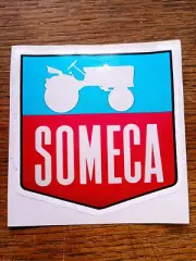 SOMECA SIMCA TRACTOR LOGO STICKER NOS SIGN INSIGNIA RARE