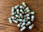 25 New Green Bayonet LED Lamp Light Bulbs 6v 6.3v 8v replace #47 #44 #1847