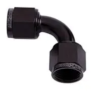 Aeroflow 90° Female Swivel Coupler -20AN, AF133-20BLK
