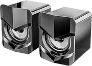 Daseeme D-158 Mini Desktop Computer Speaker Super Bass Subwoofer 3.5mm Wed Music Player Soundbox USB Powered Home Speakers Subwoofer for Cellphone Laptop Universal