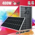 400W 12V Bifacial Shingled Solar Panel Kit Mono Fixed Caravan Camping Charging