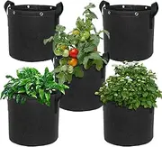 Garden Planting Bags,Breathable Planting Bags with Handles Tomato Grow Bags - Growing Bags Non-Woven Plant Container Plant Grow Bags for Potatoes, Tomatoes