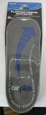 Airplus Plantar Fasciitis Orthotic Shoe Insole One Pair Mens 7-12 US NEW
