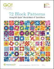 AccuQuilt Go! Cube Manual: 4" inch 3 Books in One 432 Pages Full Color