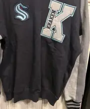 Seattle Kraken New Era Mens Applique Crewneck SP