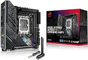 ASUS ROG Strix B760-I Gaming WiFi 6E Intel® B760(13th and 12th Gen) LGA 1700 Mini-ITX Motherboard,8 + 1 Power Stages,DDR5 up to 7600 MT/s, PCIe 5.0,2xM.2 Slots,USB 3.2 Gen 2x2 Type-C,Aura Sync RGB