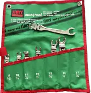 jimy Flare Nut Spanner Set Flex Head 5/16" to 11/16" SAE CrV pc